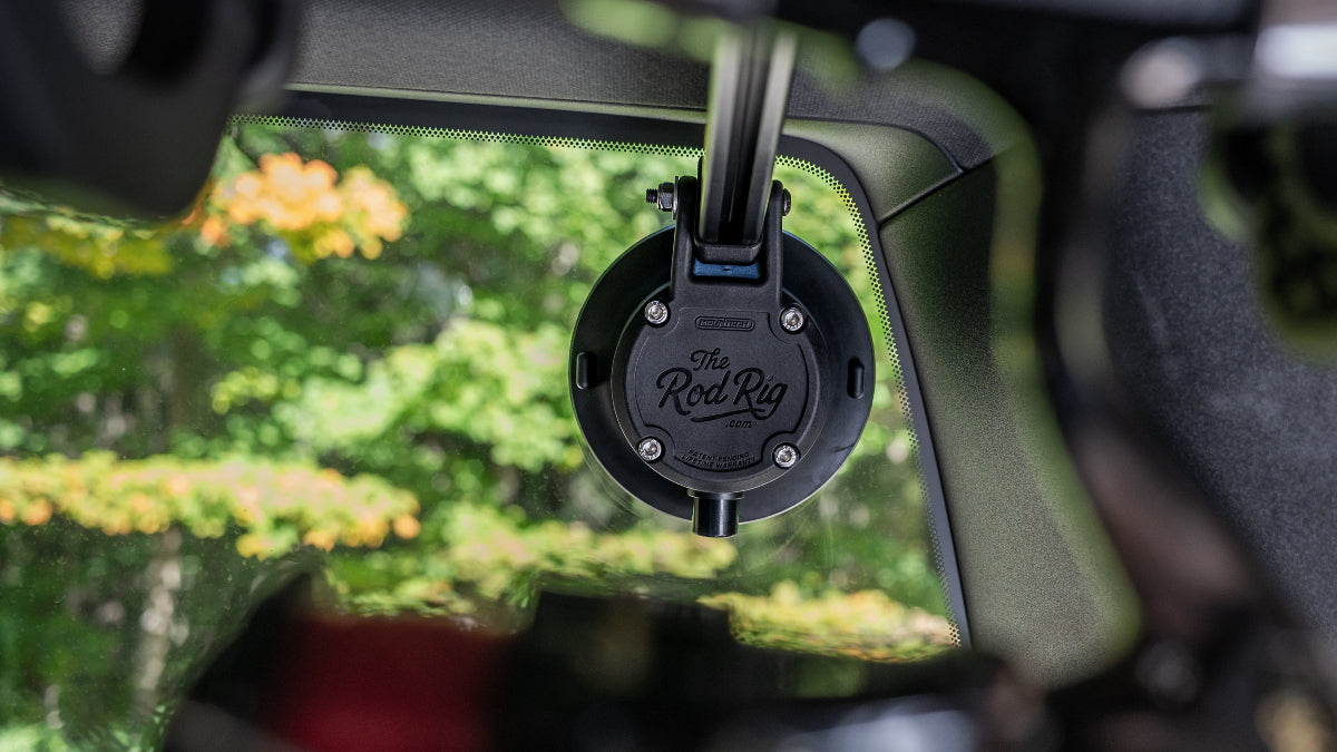fishing rod holder window mount the rod rig